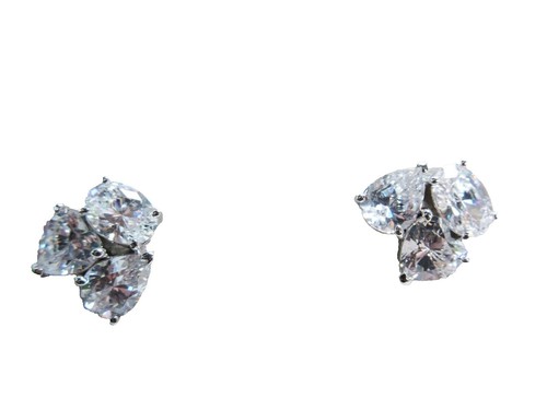Anthropologie Nadri crystal lobe hoop earrings NEW | eBay Anthropologie Nadri crystal lobe hoop earrings NEW main image 1