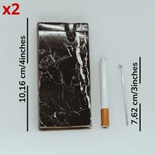 Dugout 4" – 2 Pack Acrylic One Hitter Stash Box w/ Metal Bat + Cleaning Tool