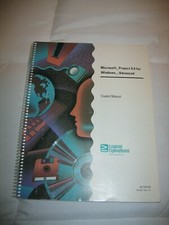 Microsoft Project 4.0 for Windows, Student Manual with Disk