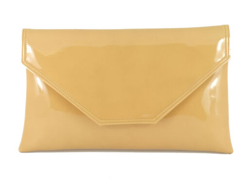 Stylish Large Envelope Patent Clutch Bag/Shoulder Bag Wedding Party Prom Bag - Picture 24 of 45
