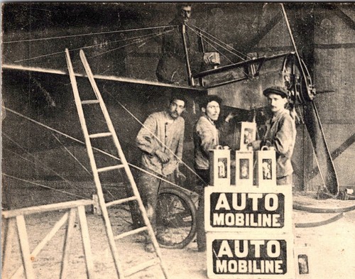 EARLY AVIATION HISTORY : 1911 : DEPERDUSSIN : PARIS TO ROME : PILOT & MECHANICS - Picture 2 of 3