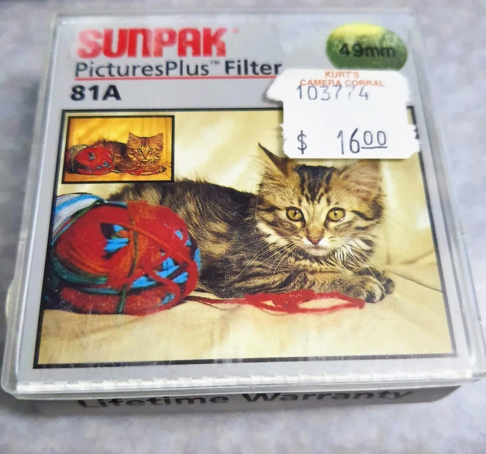 Genuine 49mm 81A 81-A 81 A Color Conversion Glass Lens Filter Japan 49 mm Sunpak - Image 3 of 3