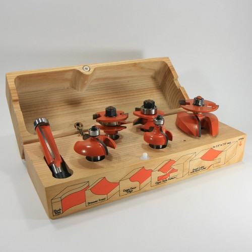 CMT Sommerfeld Cabinetmaking Router Bit Set - 800.515.11 - 6 Piece 1/2 ...
