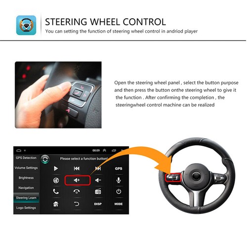 7''Car Stereo Radio GPS Mirror Link OBD For Ford Focus S-Max Mondeo 9 Galaxy II - Foto 11 di 24
