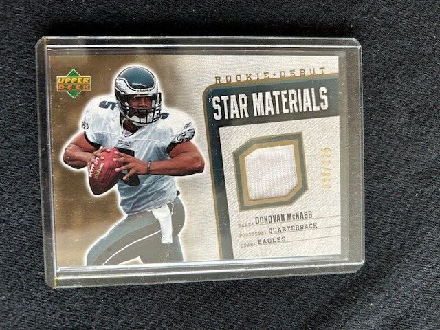 Donovan McNabb Certified Game Used Jersey Card (Inventory #B)