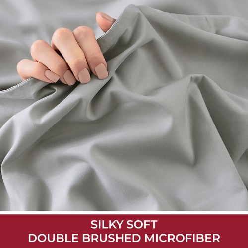 Mellanni Microfiber Fitted Sheet w/ Deep Pockets, Elastic All Around, 20+ Colors - Picture 119 of 205