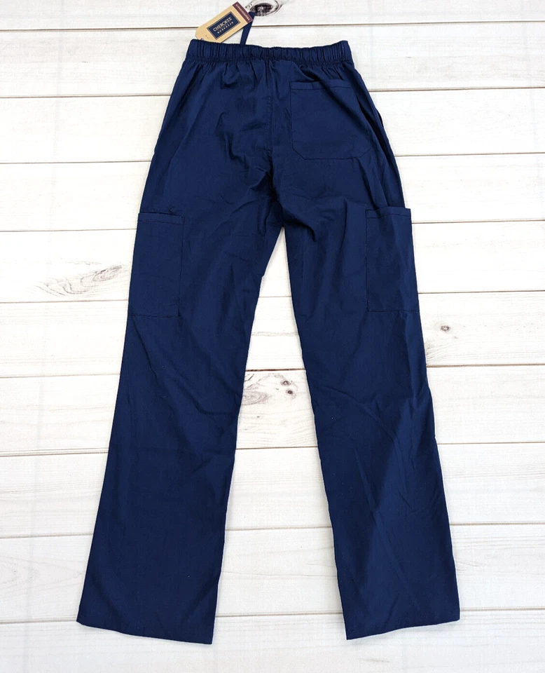 Cherokee Workwear Men's Tapered Leg Fly Front Cargo Pant WW190, Size: XS, Navy - Image 4 of 4