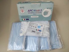 50 Mascherine chirurgiche medicale MONOUSO  TIPO II - TNT 3 strati 
