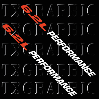6.2L PERFORMANCE DECAL ENGINE SIZE  L LITER STICKER CHEVY CAMARO SS , 1 SET OF 2