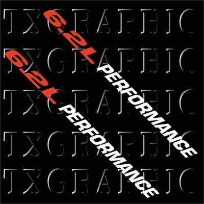 ORACAL 6.2L PERFORMANCE DECAL ENGINE SIZE L LITER STICKER CHEVY CAMARO SS , 1 SET OF 2