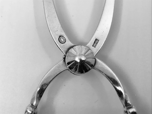 Pinze per ghiaccio vintage Georg Jensen Blossom 132 - Foto 4 di 4