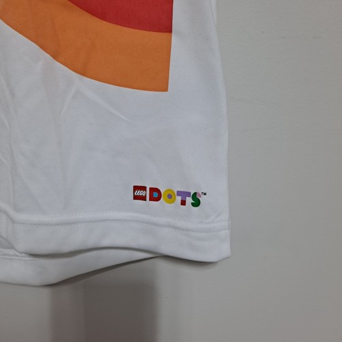 Adidas x Lego Tshirt Girls XL Lego Dots Multi Sport Mesh Short Sleeve Artsy - Picture 4 of 14