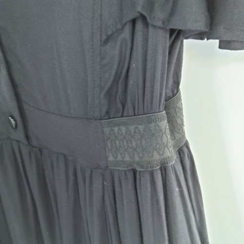 DOUBLE ZERO COWL NECK FLUTTER SLEEVE DRESS SIZE MEDIUM - Picture 4 of 8