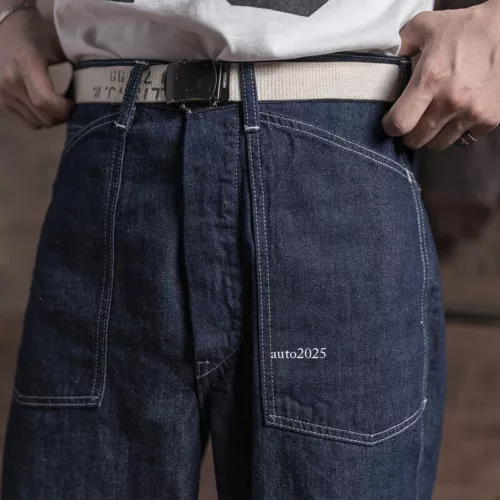 Bronson 1930s Dungarees Civilian Conservation Corps Work Pants 10oz Denim Jeans - Picture 4 of 36