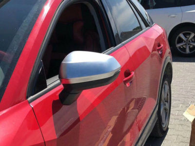 ABS Matte Rearview Side Door Mirror Cover Trim 2pcs For Audi Q2 2016 2017-2019