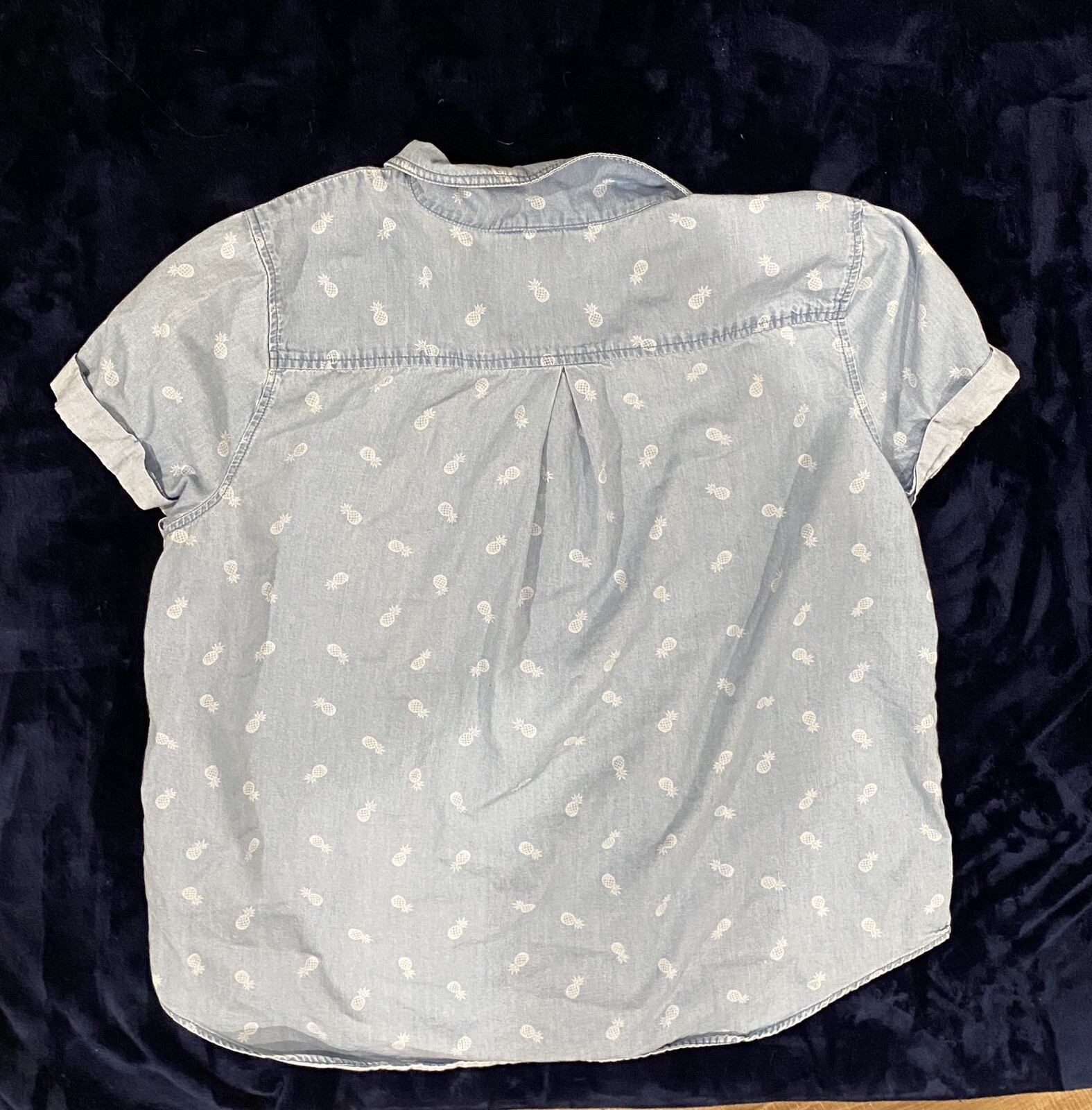 Pineapple Christopher & Banks Button Down Pineapp… - image 5