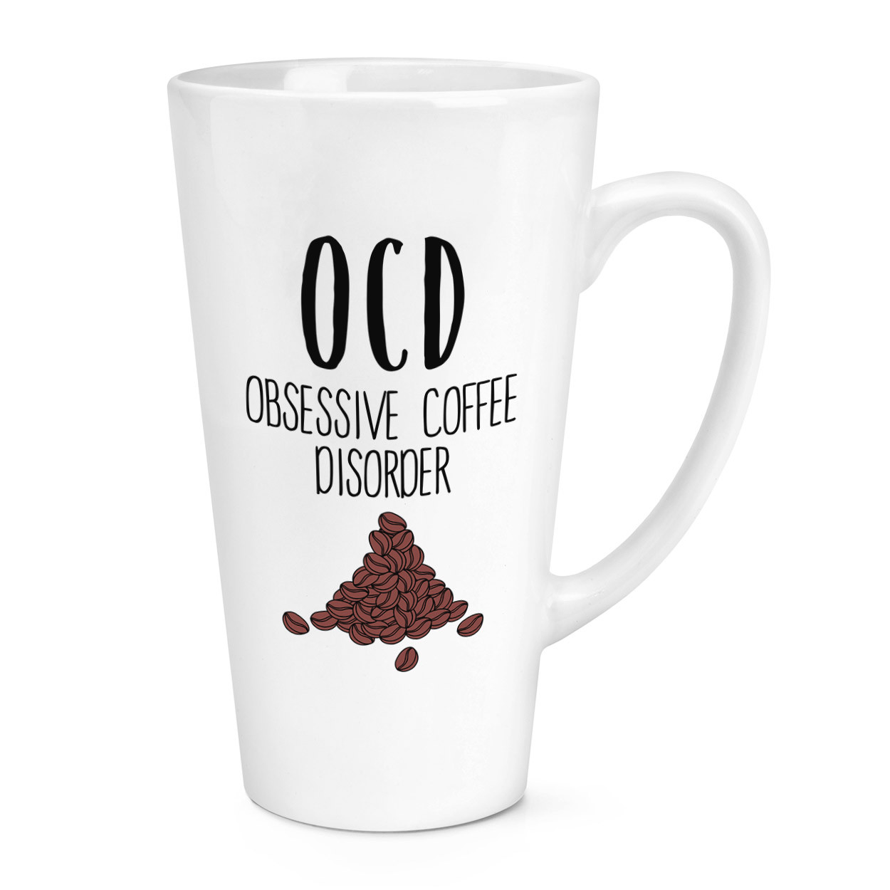 Coffee OCD 17oz Large Latte Mug Cup - Funny
