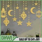 Eid Mubarak Hanging Pendant Ramadan for Home Islam Muslim Party Cardboard Decor