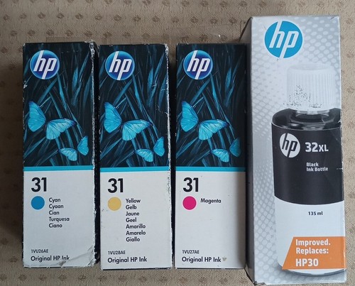 Original HP 32XL + HP 31 Tintenflaschen - DE-Kostenloser versand! MHD 2023+ - Bild 6 von 8
