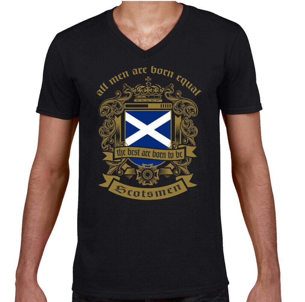 Scozia Bandiera Stampa Astratta T-Shirt Top Scozzese San - Foto 9