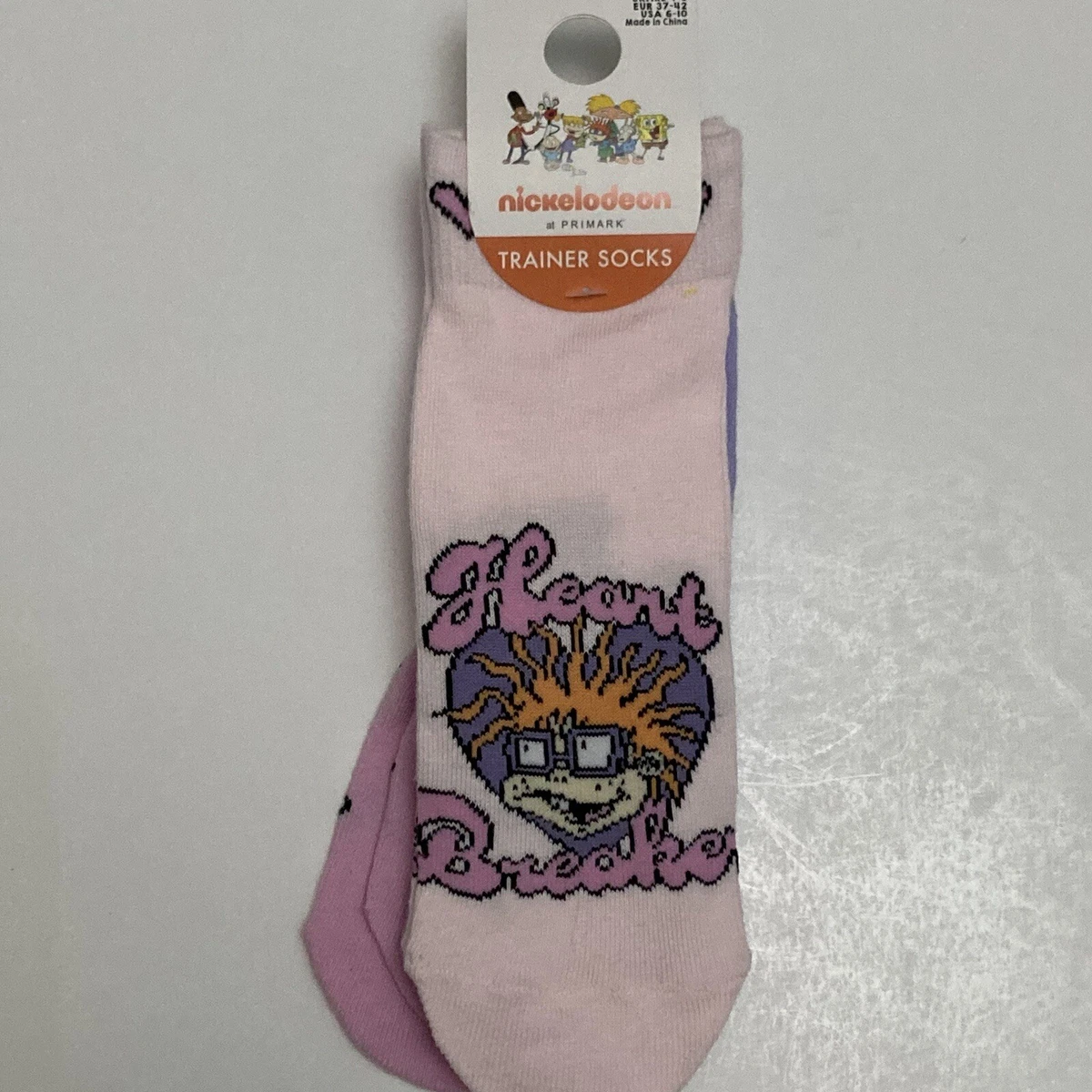 Juego de calcetines Primark Rugrats US6-10 Charlie Angelica Pickles Cynthia Nickelodeon