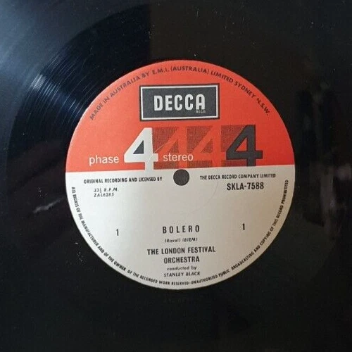 Ravel Bolero Decca Records London Festival Orchestra SKLA 7588 LP - Picture 3 of 4