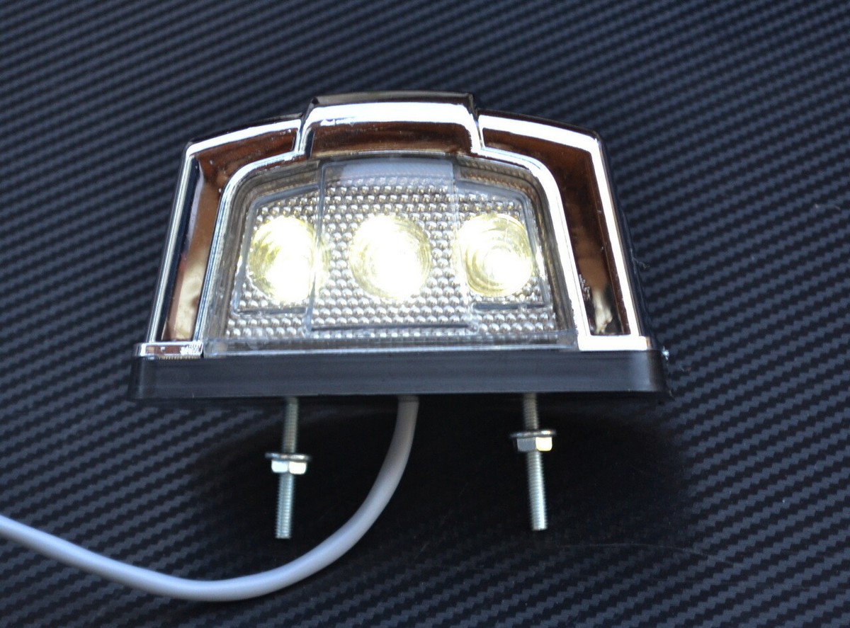 Luce LED 24V Per Rimorchio - Doppia Funzione Bianca/Rossa Per Targa - Foto 3