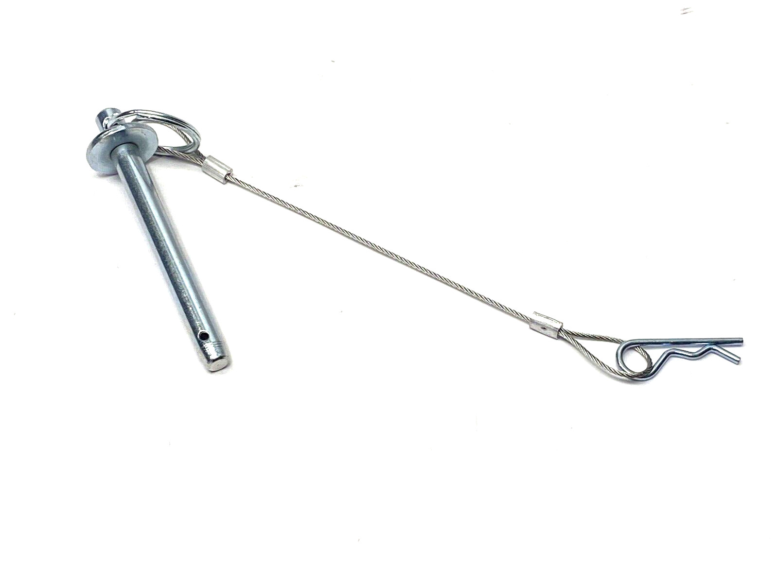 98412A505 Loop-Grip Clevis Pin 1215 Carbon Steel 3/8" Dia. x 3" Length