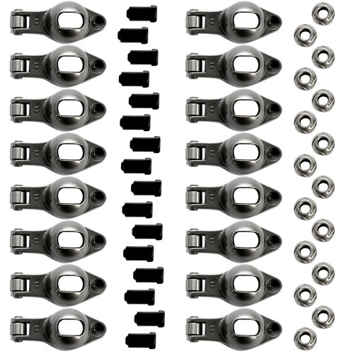 Fits Chevy BBC 454 Engine Roller Tip Rocker Arm Set 1.7 Ratio 7/16'' Stud Steel - Bild 5 von 7