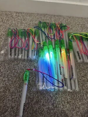Clubbercise Glow Sticks x 20. MultiColor LED with 10 settings. READ ADVERT!
