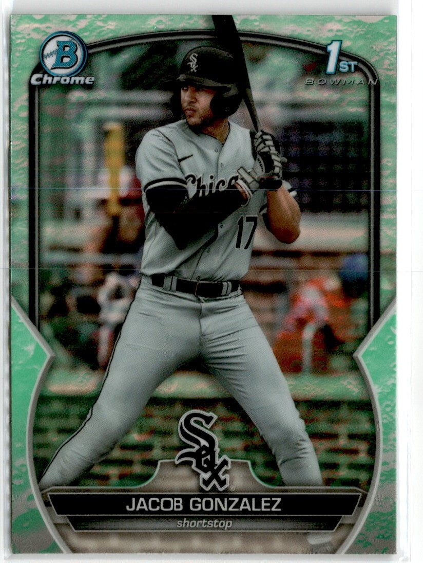2023 Bowman Draft Chrome Lunar Glow Jacob Gonzalez #BDC-167 Chicago White Sox