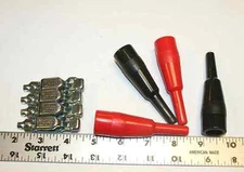 Mueller 27 zinc plated electrical alligator clips w/ insulators - 4 for 1 price