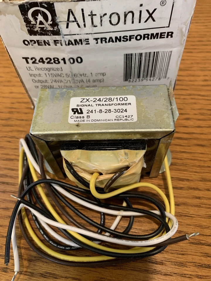 Altronix T2428100 Open Frame Transformer 24VAC 100VA 4A - New - Image 2 of 2