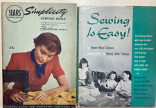 1949 Simplicity Sewing Magazine & 1956 Sewing is Easy Book-Stitching & Patterns