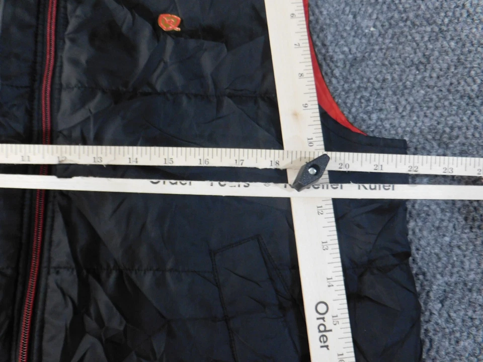 Chaleco Rocawear Mediano Para Hombre Negro Y2K Vintage Puffer Cremallera Hip-hop Retro Foto 4 de 4