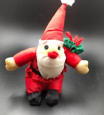 1996 Four Star International Santa Parachute Material Plush Fabric Ornament