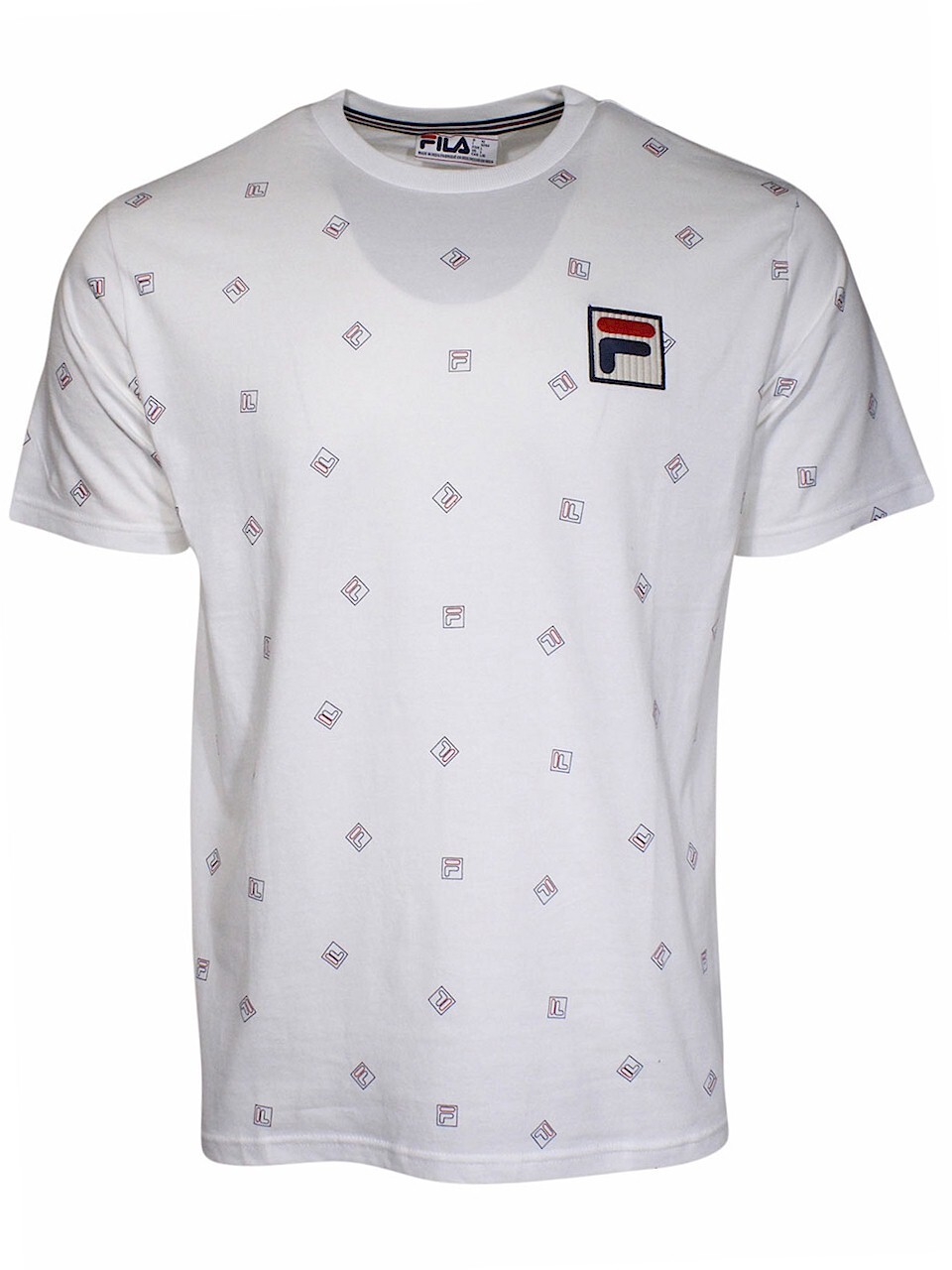 T shirt maglia Fila Reign bianca uomo manica corta girocollo tg:M