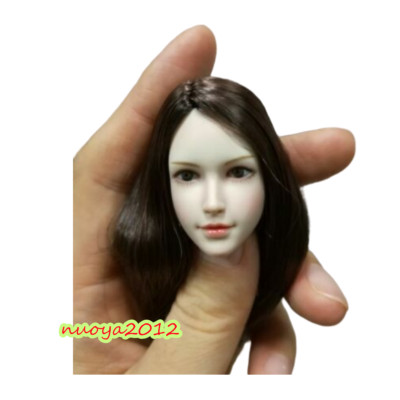 1:6 SDH015D Asian Girl Head Sculpt Carved For 12'' Female TBL PH JO Figure Body