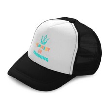 Kids Trucker Hat Feminist in Training Crown Polyester Boys Caps Girls Caps