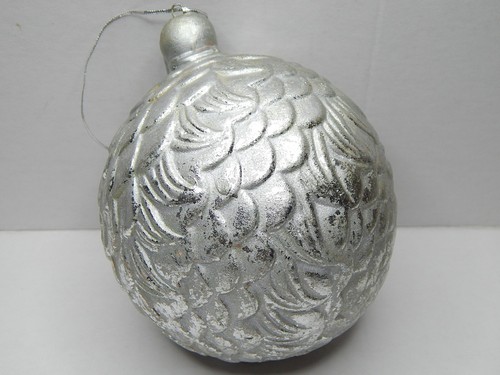 BIG New Year's glass toys Vintage Large Christmas tree toys 2 pcs set - Picture 12 of 16