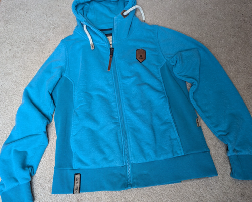 Naketano Taglia M I Poeti a Scelta Uomo Blu Felpa con Cappuccio Zip Giacca Anchor - Foto 12 di 15