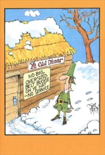 Ye Old Diner - Nobleworks Funny Thanksgiving Card - Greeting Card by Nobleworks