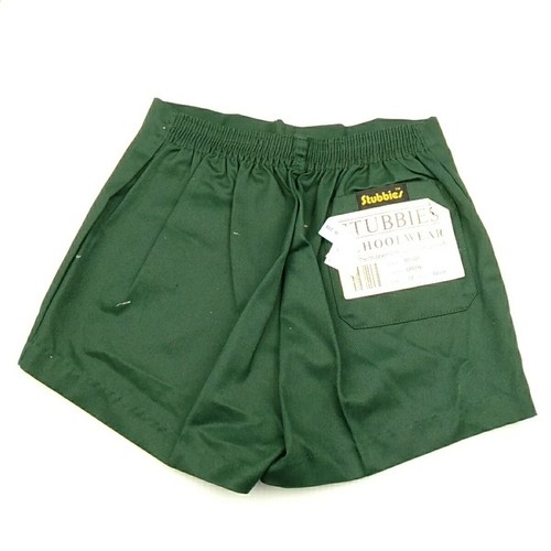 Stubbie Shorts Green Vintage Size 12 Boys School Shorts Schoolwear NWT - Picture 3 of 6