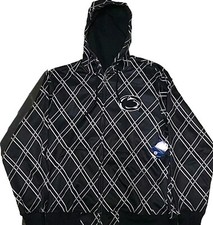 Penn State Nittany Lions Black Fleece Hoodie Men's Large Licensed NWT