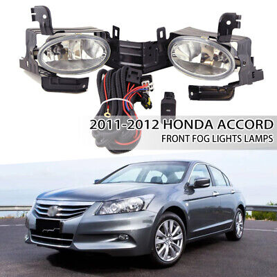 Right Fog Light Clear Lens Driving Lamp Assembly For Honda Accord 2011-2012 RH