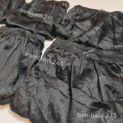 6er Pack weiche Nylon Unterwäsche glänzende Höschen Slips Gr. 2XL High Waist Farbe schwarz - Bild 8 von 8