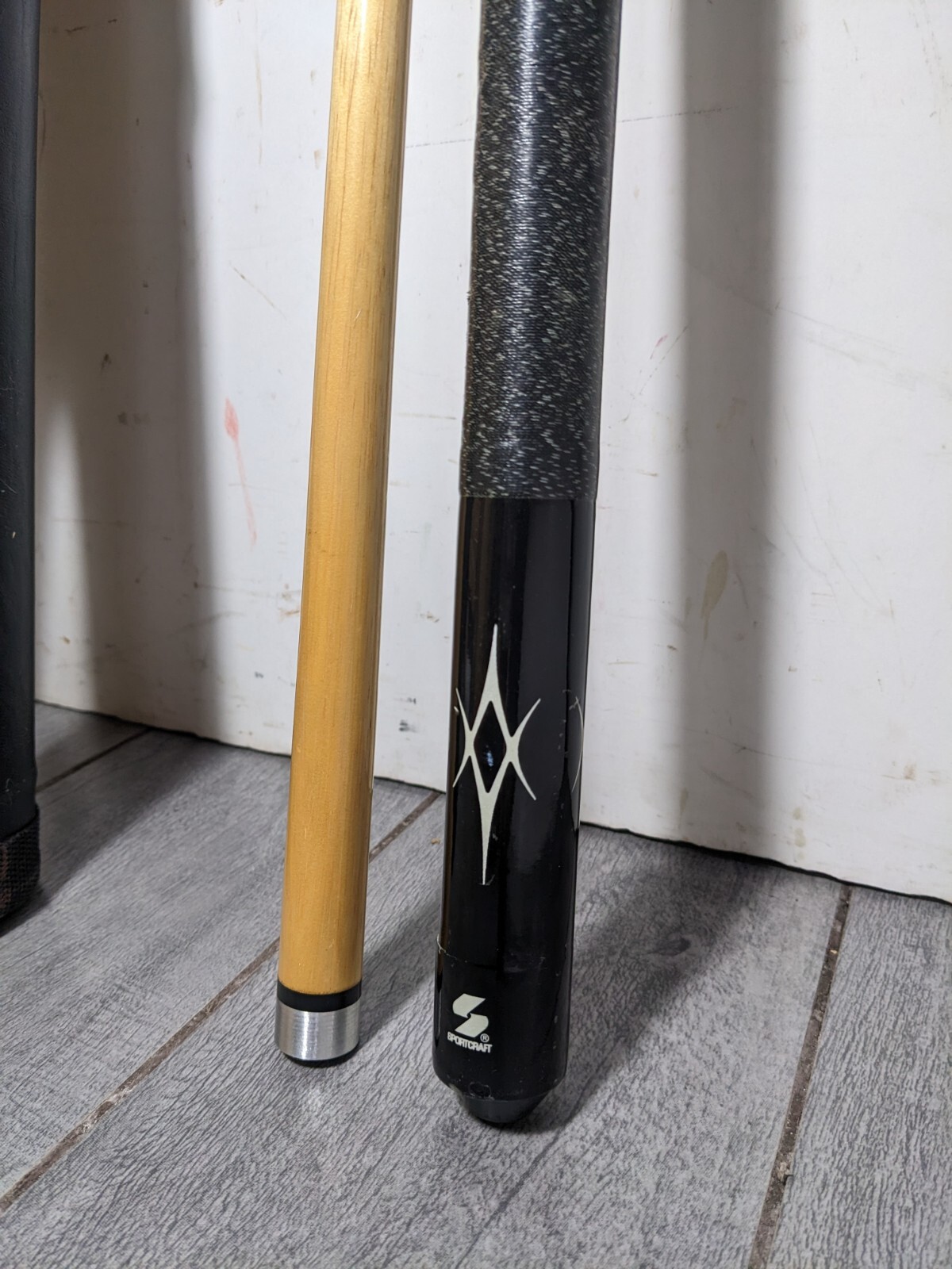 Sportcraft 19 oz 2Piece Pool Cue Stick with Case Black eBay