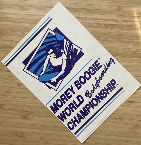 MOREY BOOGIE WORLD CHAMPIONSHIP Bodyboarding Surf / Skate OG - Picture 2 of 4