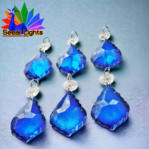 1-12 Leaf Chandelier Crystals Wedding Glass Decoration Beads Retro Lamp Parts - Picture 72 of 105