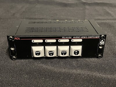 RDL RU-AVX4 4x1 Phono Audio/Video Switcher